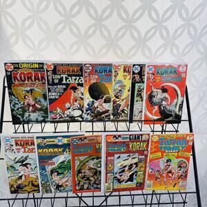 Korak, Son of Tarzan 49-50 52-53 56-59 61 63 66 Lot‎ DC Bronze Age John Carter